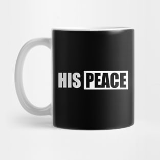 Funny couples shirt his peace her rock shirt Mug